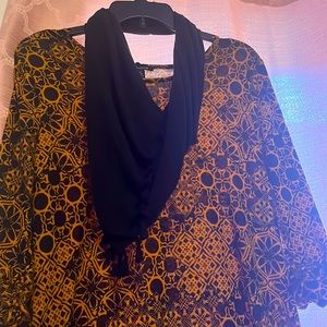 Dress with scarf